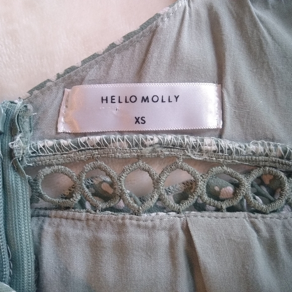 Women's Summer Dress in light green by Hello Molly, size XS. - Picture 5 of 5